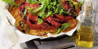 Kürbis-Pizza mit Rucola Kürbis-Pizza mit Rucola