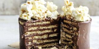 Schoko-Popcorn-Kuchen für Keksverrückte Schoko-Popcorn-Kuchen für Keksverrückte