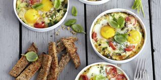 Gratinierte Gemüse-Eier Gratinierte Gemüse-Eier