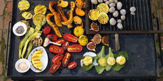 Grillen mit Grillplatte Grillen Unterseite Plancha-Grill