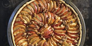 Apfeltarte mit Walnüssen Apfeltarte mit Walnüssen