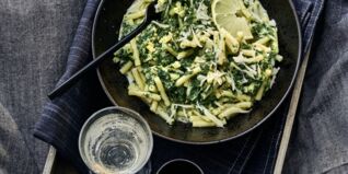 Zitronenpasta mit Spinat Zitronenpasta mit Spinat