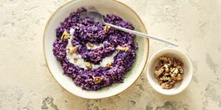 Hirsotto mit Rotkohl Hirsotto mit Rotkohl