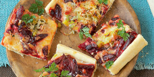 Rote Bete-Schnitten Rote Bete-Schnitten