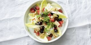 Chicoréesalat mit Grapefruits Chicoréesalat mit Grapefruits