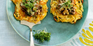 Gratinierte Kartoffelpuffer Gratinierte Kartoffelpuffer