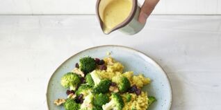 Curryhirse mit Senfsauce Curryhirse mit Senfsauce