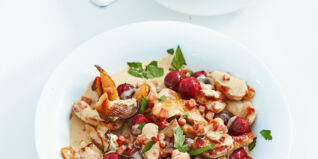 Geschnetzeltes mit Kirschen Geschnetzeltes mit Kirschen