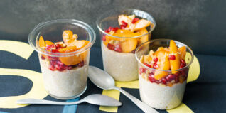 Amaranthpudding mit Obstsalat Amaranthpudding mit Obstsalat