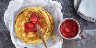 süße Pfannkuchen süße Pfannkuchen