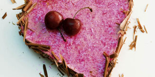 Sahniges Kirschen-Herz Sahniges Kirschen-Herz