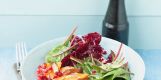 Radicchiosalat mit Clementinen Radicchiosalat mit Clementinen