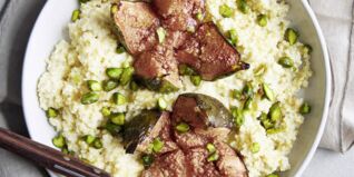 Hirseporridge mit gebackenen Feigen Hirseporridge mit gebackenen Feigen