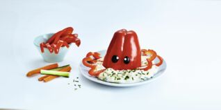 Krake mit Dip Krake mit Dip