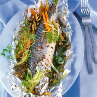 Makrelen aus der Folie Makrelen aus der Folie