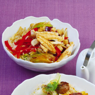 Gebratener Reis mit Hähnchen Gebratener Reis mit Hähnchen