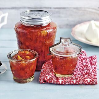 Pfirsichconfit mit Balsamico Pfirsichconfit mit Balsamico