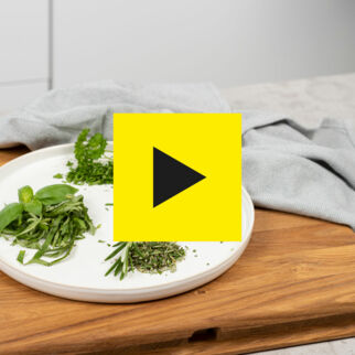 Kräuter schneiden Kräuter schneiden