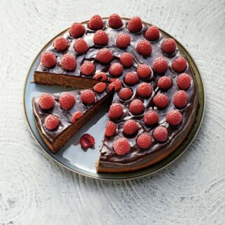 Himbeertorte mit Erythrit Himbeertorte mit Erythrit