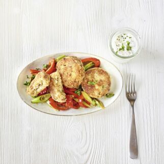 Bohnen-Feta-Frikadellen Bohnen-Feta-Frikadellen