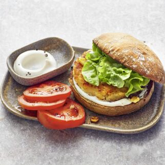 Kartoffel-Mais-Burger Kartoffel-Mais-Burger
