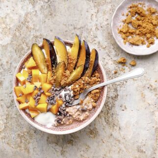 Hirse-Zwetschgen-Bowl Hirse-Zwetschgen-Bowl