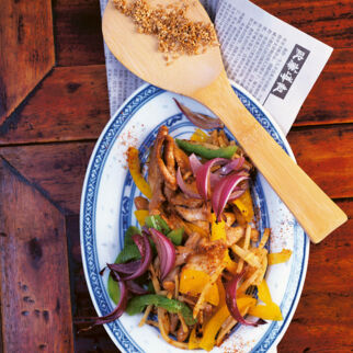 Hähnchen mit Bambussprossen Hähnchen mit Bambussprossen