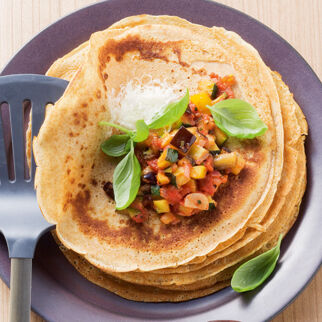 Pfannkuchen mit Gemüse Pfannkuchen mit Gemüse