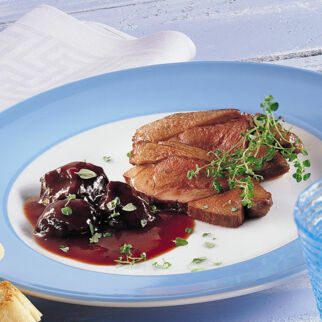 Rehkeule mit Backpflaumen Rehkeule mit Backpflaumen