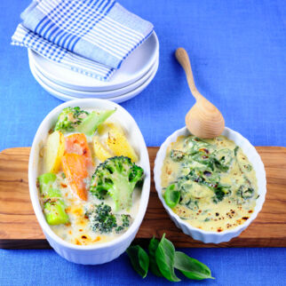 Gorgonzola-Gemüse-Gratin Gorgonzola-Gemüse-Gratin