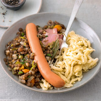 Linsen und Spätzle Linsen und Spätzle