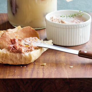Enten-Rillettes mit Orange Enten-Rillettes mit Orange