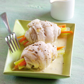 Fischröllchen in Zitronensauce Fischröllchen in Zitronensauce