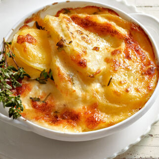 Sellerie-Kartoffel-Gratin mit Äpfeln Sellerie-Kartoffel-Gratin mit Äpfeln