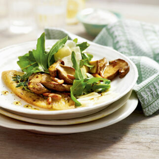 Rucolasalat mit Steinpilzen Rucolasalat mit Steinpilzen