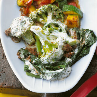 Brokkoli mit Spinat Brokkoli mit Spinat