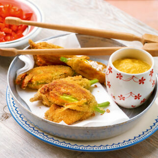 Gefüllte Zucchiniblüten Gefüllte Zucchiniblüten