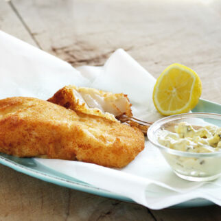 Backfisch mit Remouladensauce Backfisch mit Remouladensauce