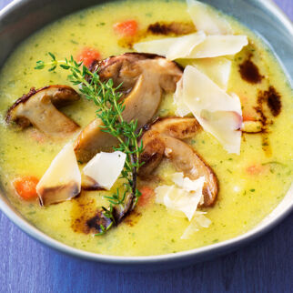 Polenta-Pilz-Suppe Polenta-Pilz-Suppe