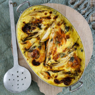 Chicorée-Süßkartoffel-Auflauf Chicorée-Süßkartoffel-Auflauf