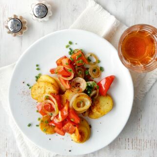 Bratkartoffeln mit Paprika Bratkartoffeln mit Paprika
