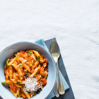 Penne all'arrabiata Penne all'arrabiata