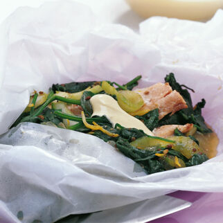 Forellenfilets in Pergament Forellenfilets in Pergament