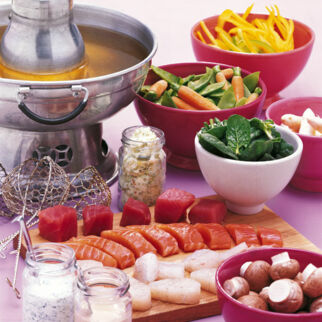 Fischfondue Fischfondue