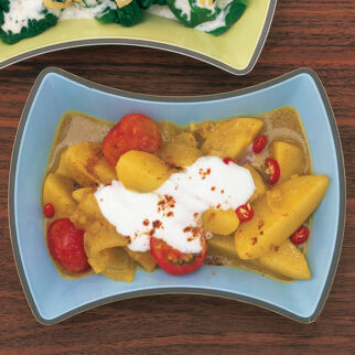 Kartoffelcurry mit Tomaten Kartoffelcurry mit Tomaten