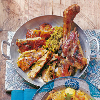 Zicklein mit Kräutern und Zitrone Zicklein mit Kräutern und Zitrone