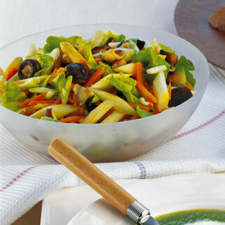 Spargelsalat mit Shiitake-Pilzen Spargelsalat mit Shiitake-Pilzen