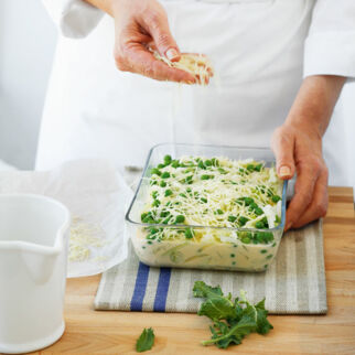 Kohlrabi-Erbsen-Auflauf Kohlrabi-Erbsen-Auflauf