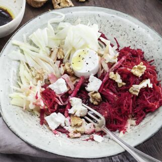 Rote-Bete-Rohkost mit Fenchel Rote-Bete-Rohkost mit Fenchel