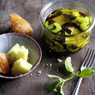 Geröstete Auberginen in Olivenöl Geröstete Auberginen in Olivenöl